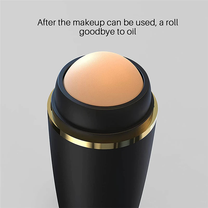 Face Oil Absorbing Roller Natural Volcanic Stone Massage Body Stick