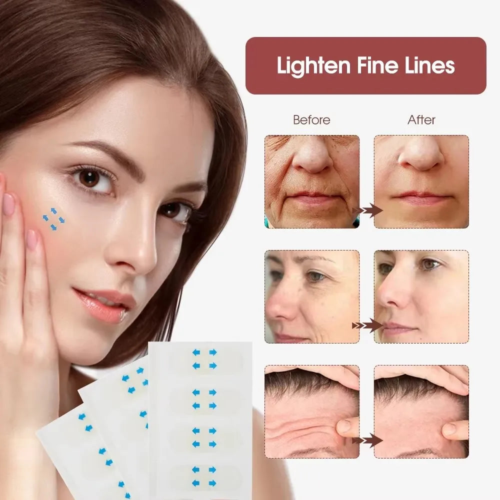 40/120PCS V-Shape Face Wrinkle Adhesive Tape Lifting Face Stickers