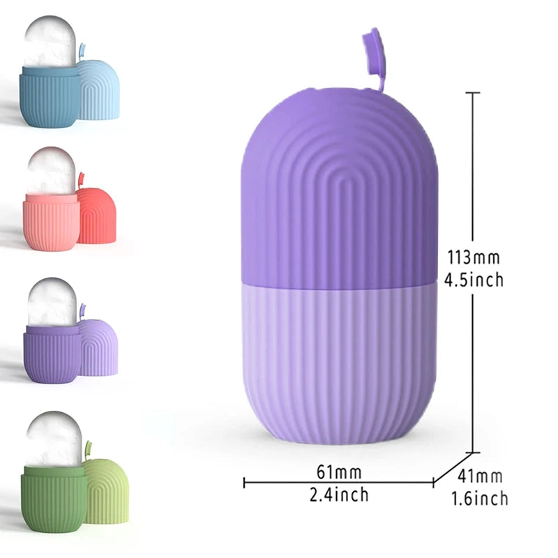 Reusable Silicone Ice Cube Facial Eye Roller and Massager