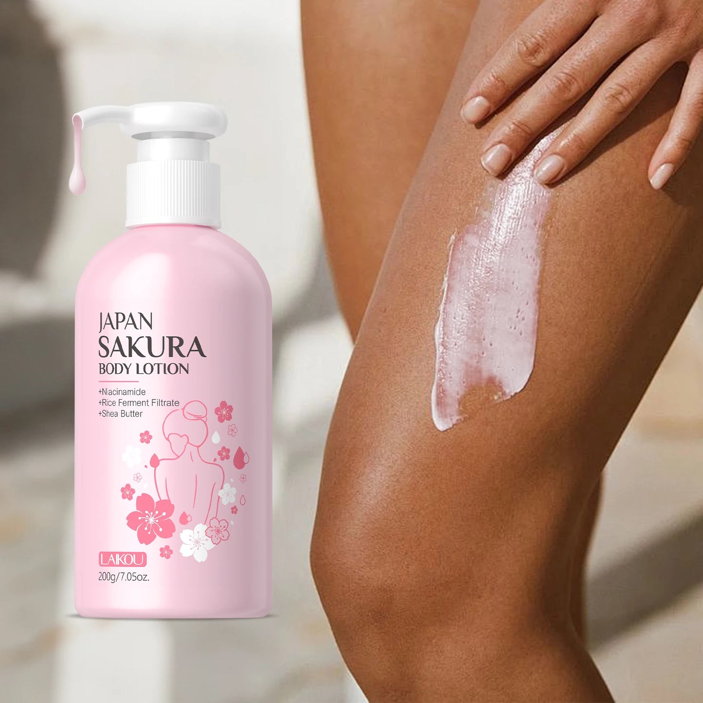 LAIKOU Japan Sakura Body Lotion and Moisturizer