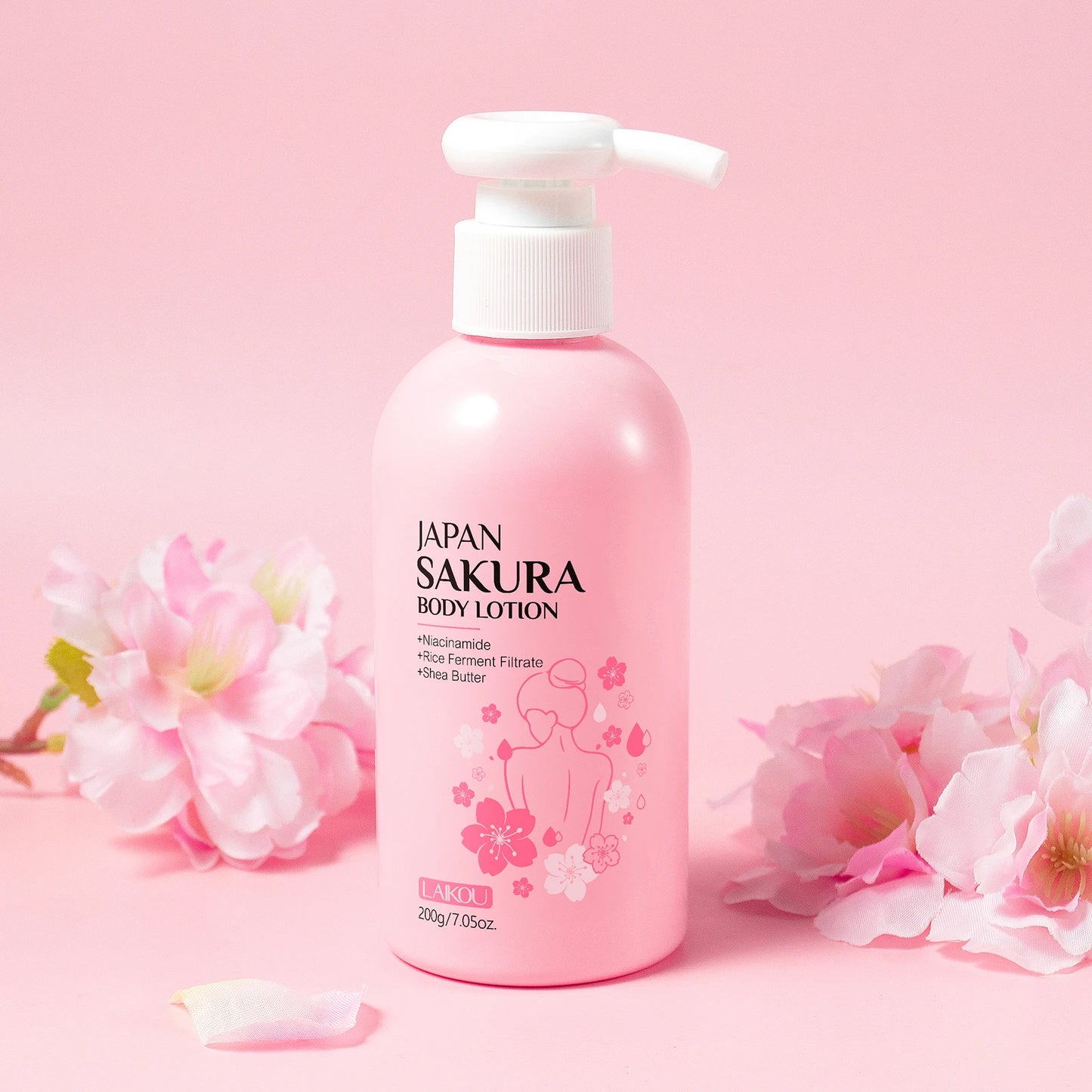LAIKOU Japan Sakura Body Lotion and Moisturizer