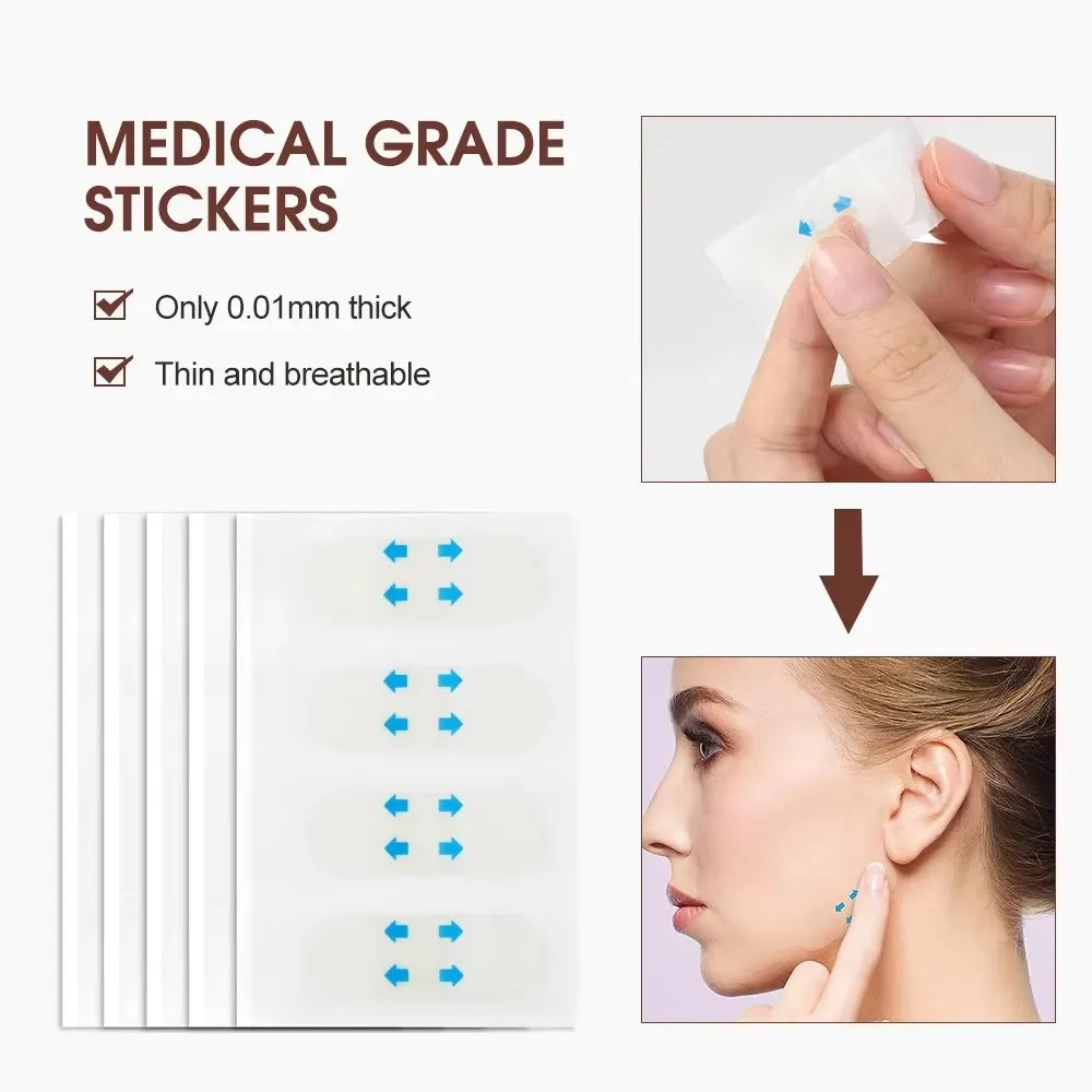 40/120PCS V-Shape Face Wrinkle Adhesive Tape Lifting Face Stickers