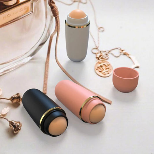 Face Oil Absorbing Roller Natural Volcanic Stone Massage Body Stick